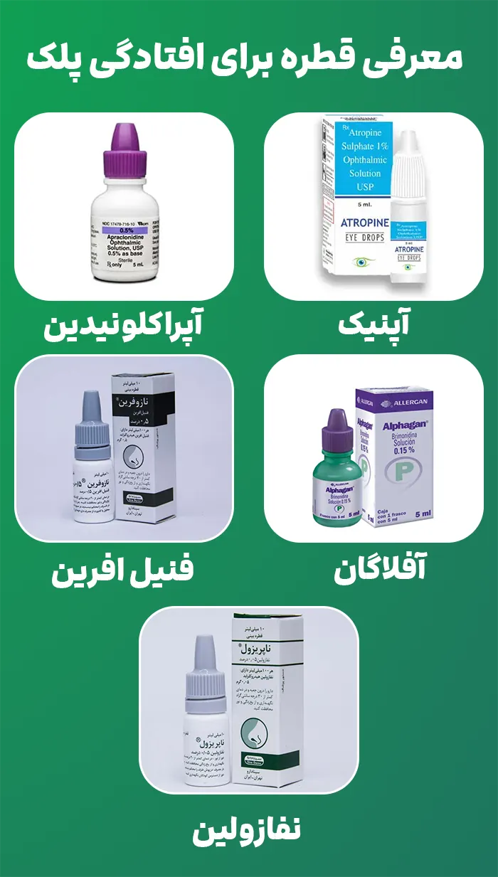 قطره برای افتادگی پلک