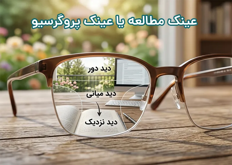عینک مطالعه یا عینک پروگرسیو